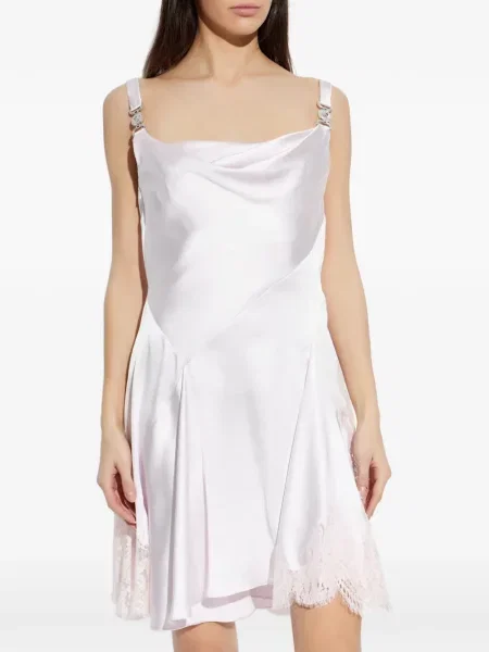 Rochie mini Versace fără mâneci de costum roz