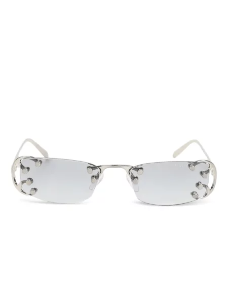 Ochelari de soare Prada Eyewear cu tepi argintiu