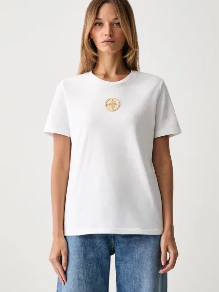 Elisabetta Franchi tricou pentru femei din alb