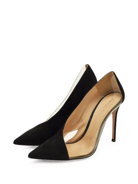 Pantofi cu toc Gianvito Rossi din piele de căprioară negru