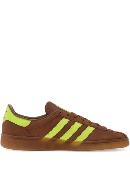 Sneakerși Adidas Campus cu imagine alergare din piele de căprioară negru