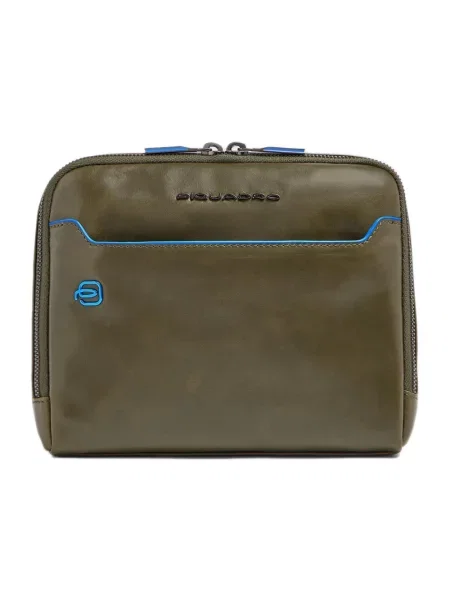 Torebka crossbody Piquadro skórzana zielona