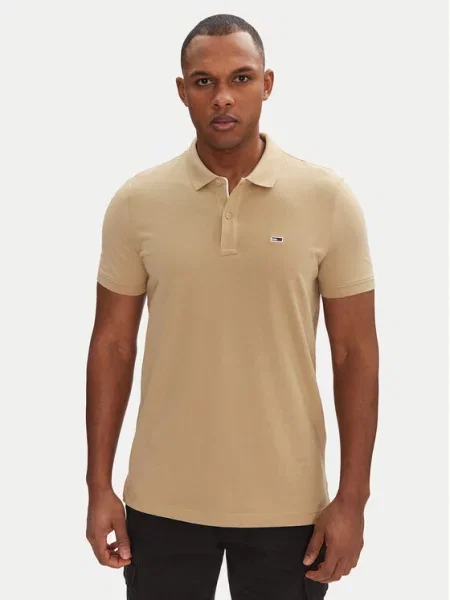 Polo majica Tommy Jeans bež