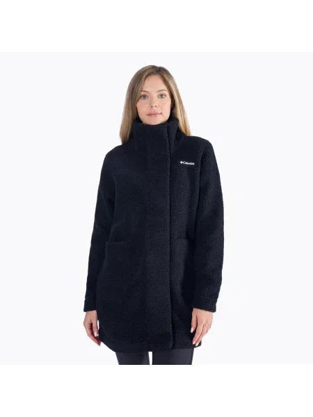 Дамски поларен суитшърт Columbia Panorama Long black черно