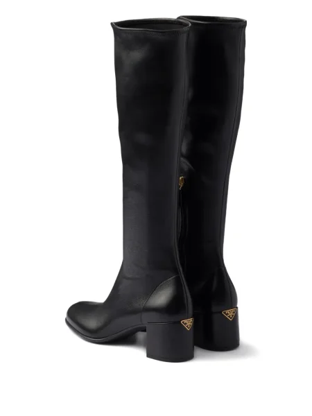 Botine Prada din piele negru
