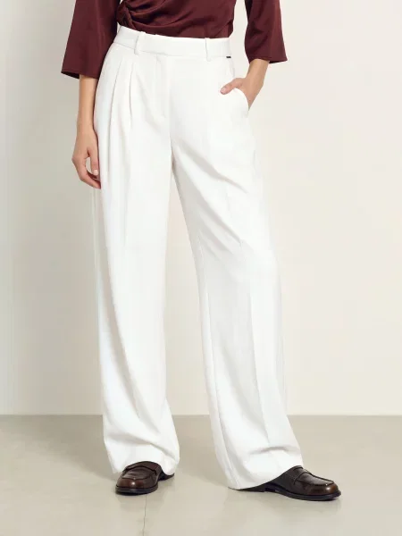 Calvin Klein Marlene Kalhoty bílá