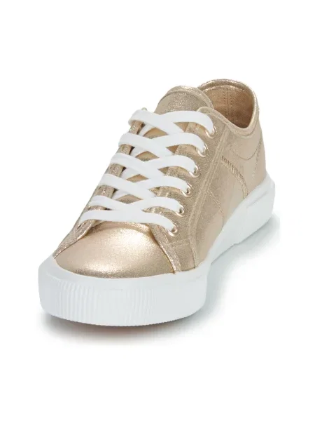 Sneakerși Only din canvas auriu