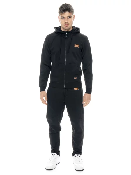 Dres Leone Apparel Tech z kapturem i zamkiem techniczny czarny