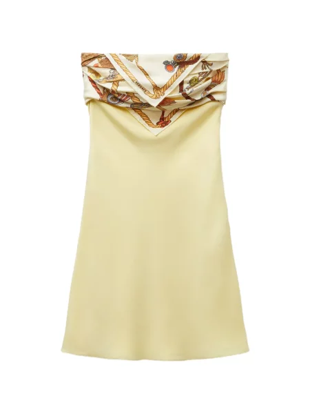 Rochie mini Versace de mătase verde