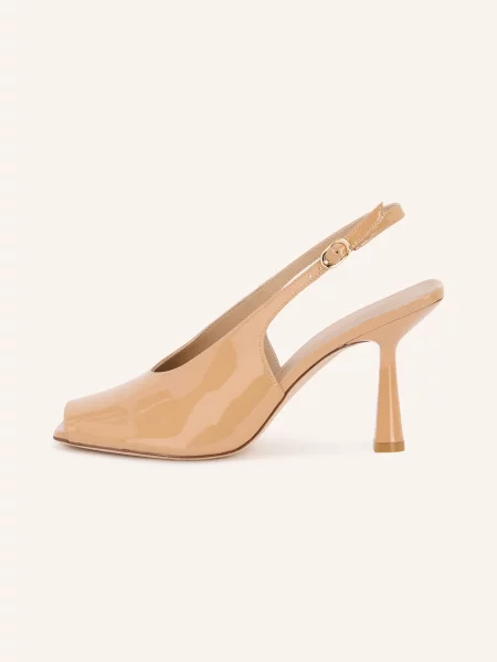 Stuart Weitzman Lodičky S Páskem Přes Patu Val Slingback / zlatá béžová