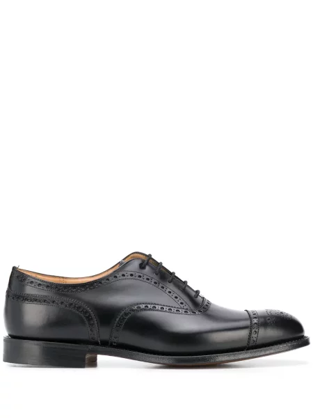Brogues Church's din țesătură twill negru