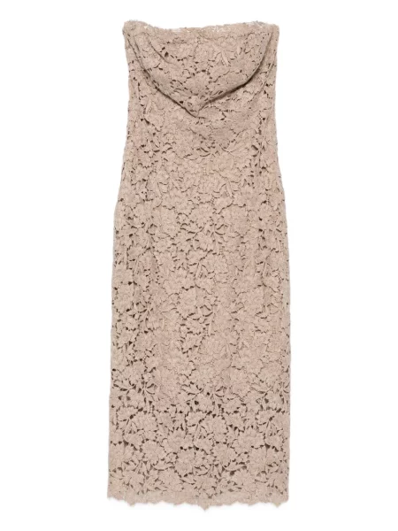 Rochie mini Ermanno Scervino cu model floral din dantelă de costum