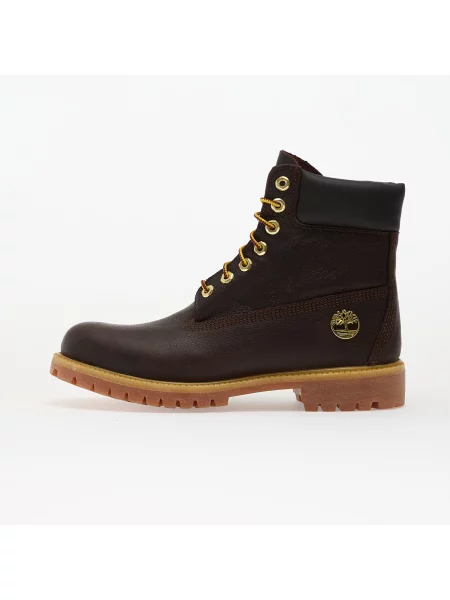 Šněrovací krajkové nepromokavé kotníkové boty Timberland hnědé