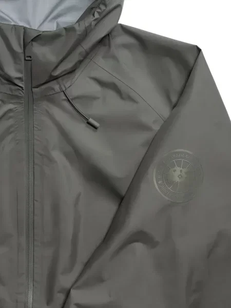 Geacă Canada Goose cu glugă cu autograf gri