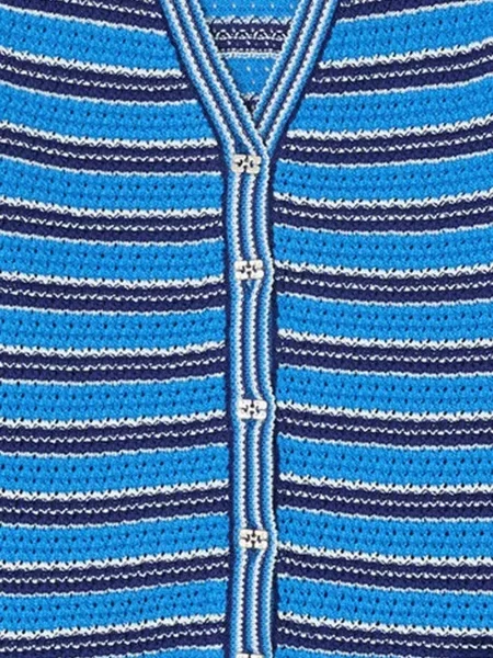 Cardigan Ganni tricotate albastru