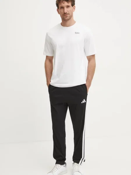 Спортивні штани adidas Essentials з аплікацією чорний
