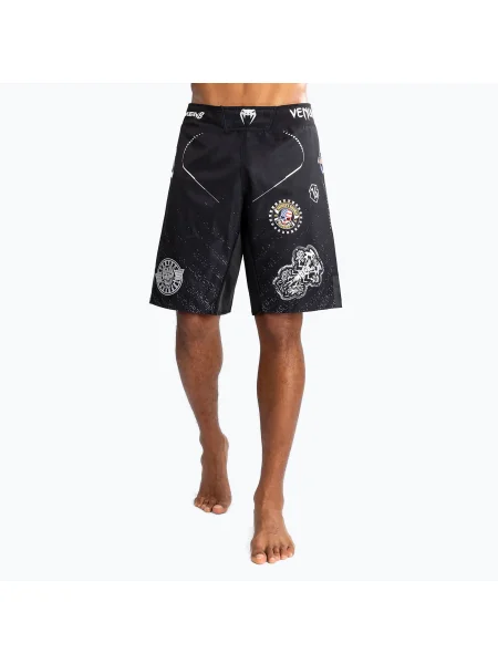 Pantaloni scurți de antrenament pentru bărbați Venum X Tekken 8 Paul Phoenix Fight Shorts black negru