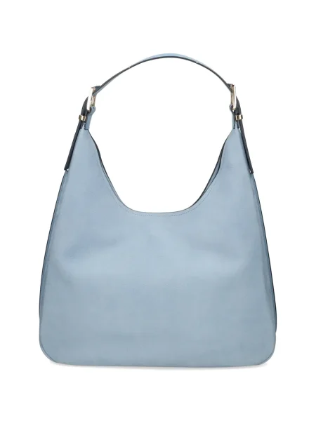 Body Michael Michael Kors mini cu autograf din piele albastru