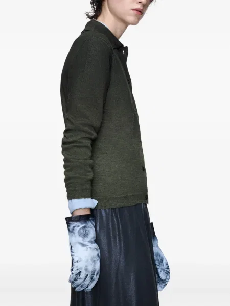 Cardigan Maison Margiela cu gradient verde