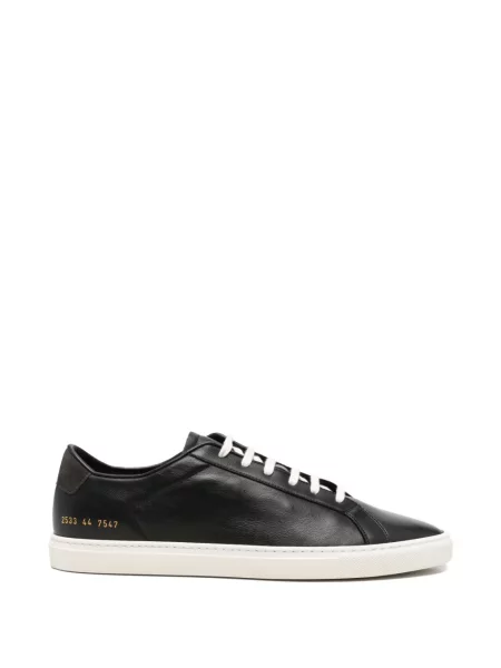 Sneakerși Common Projects cu șireturi din dantelă negru