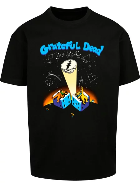 Merchcode Póló Grateful Dead Spot neonkék / világos sárga / narancs fekete
