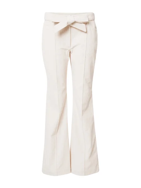 A LOT LESS Pantaloni Ashley murdar alb