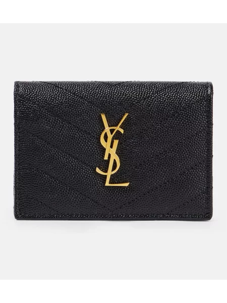 Portofel Saint Laurent din piele negru
