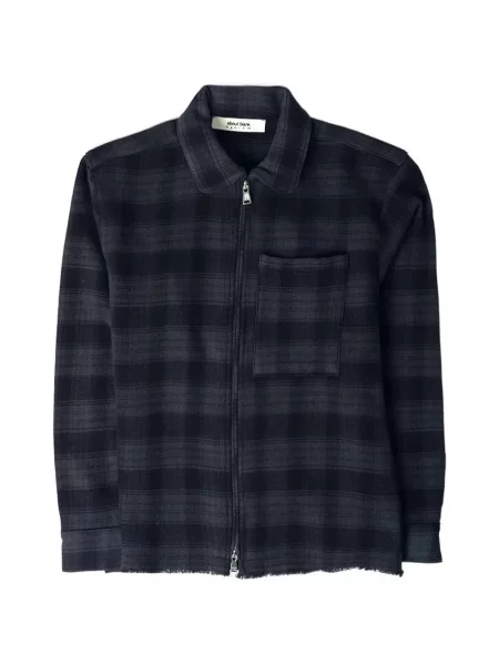 Карирана риза Aboutblank черно