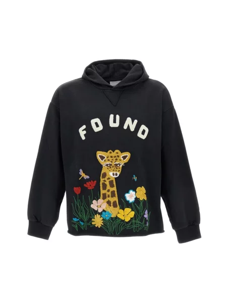 Bluza z kapturem Found z kapturem czarna