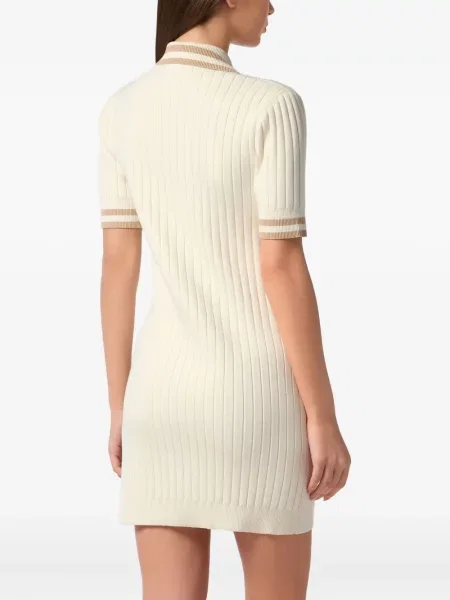 Rochie Philipp Plein tricotate de costum alb