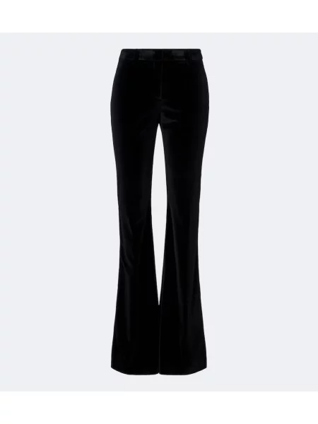 Pantaloni Etro de catifea evazate negru