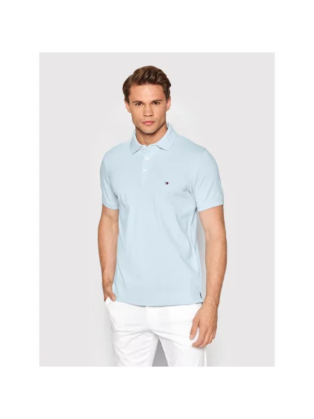 Tommy Hilfiger Polo majica Svetlo Slim Fit modra