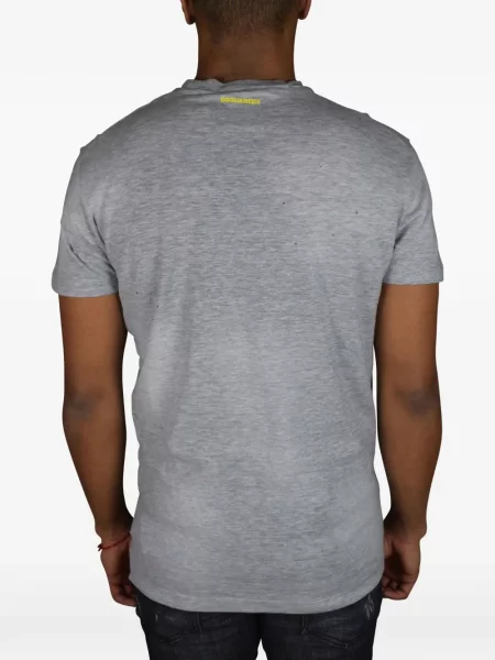 Tricou Dsquared2 cu imagine gri