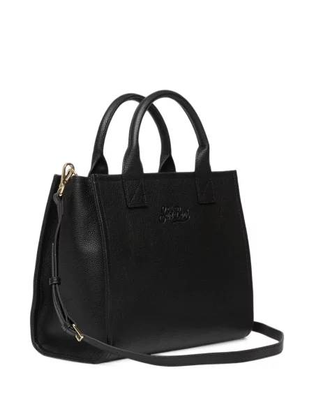 Geantă shopper Mc2 Saint Barth cu autograf negru