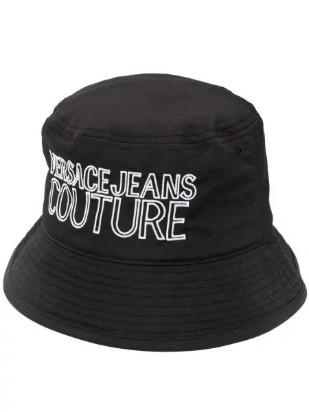 Pălărie Versace Jeans Couture cu broderie negru