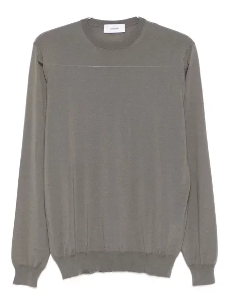 Pulover Lardini cu decolteu rotund gri