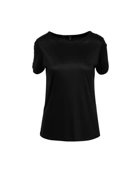 Koszulka Fay z krótkim rękawem czarna