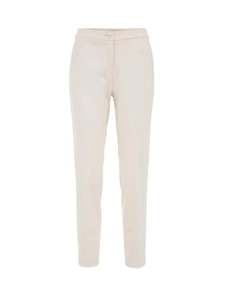 WE Fashion Pantaloni cu dungă bej