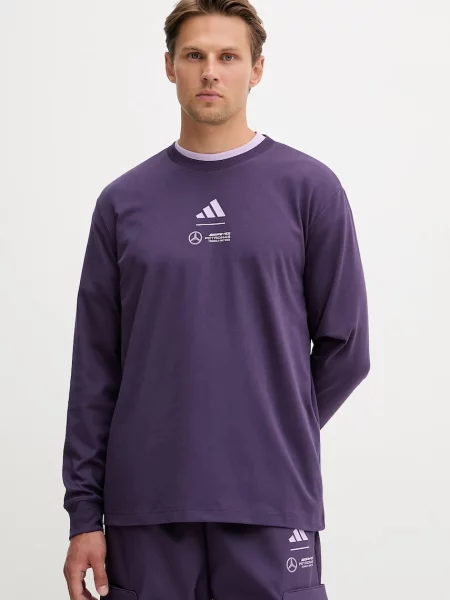 Hosszú ujjú póló Adidas Performance lila