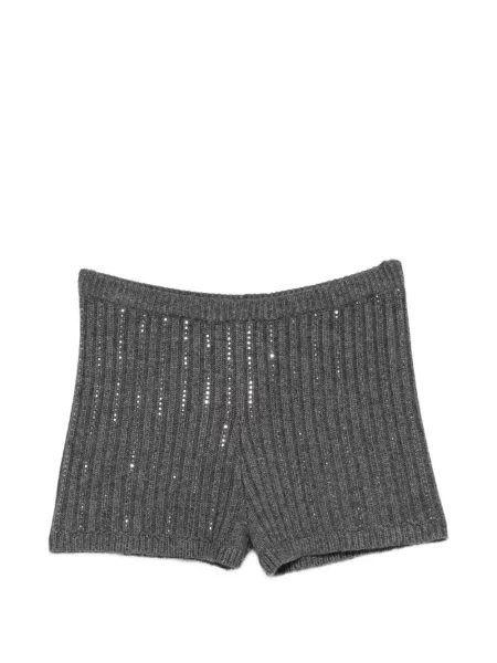 Pantaloni scurți Twinset cu paiete gri