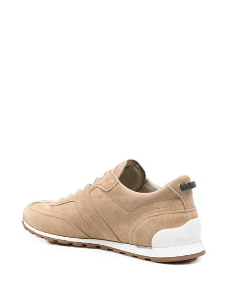 Sneakerși Brunello Cucinelli din piele de căprioară