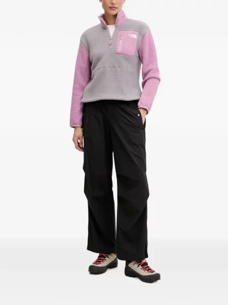 Geacă The North Face din fleece gri