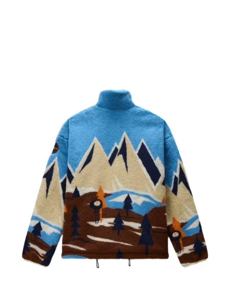Hanorac din fleece Napapijri din fleece albastru