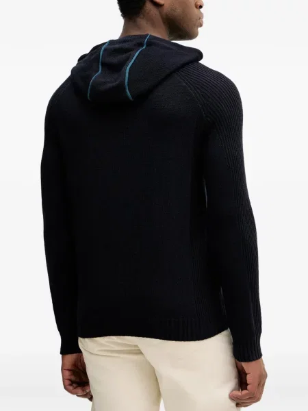 Majica s kapuljačom Armani Exchange plava