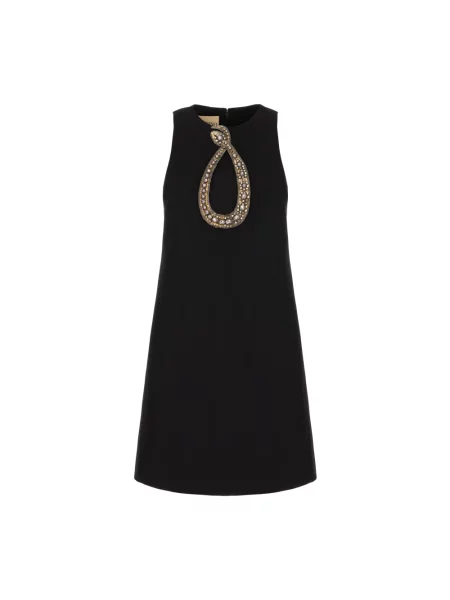 Sukienka Valentino Garavani wełniana czarna