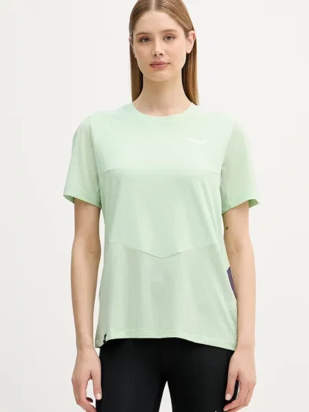 Salewa tricou pentru trekking pentru femei PEDROC verde