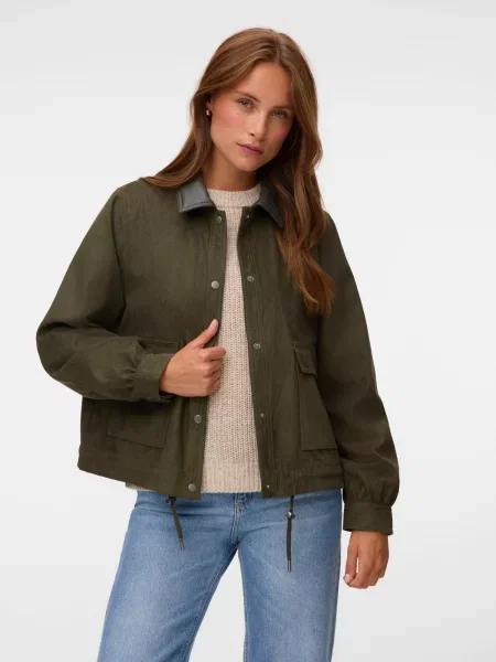 VERO MODA Geacă de primăvară-toamnă VMDARIAMARIA oliv