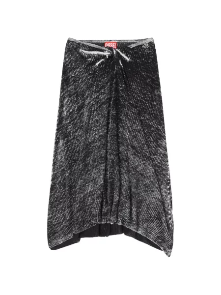 Midi fustă midi Diesel negru
