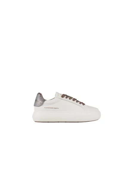 Sneakersy Alexander Smith skórzane białe