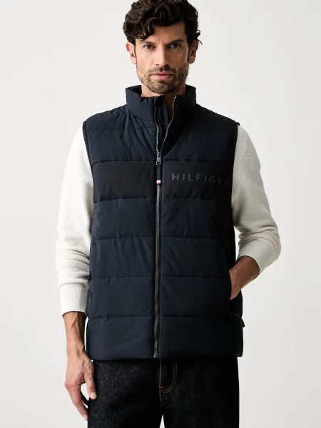 Tommy Hilfiger Vestă elegantă Branded Bleumarin